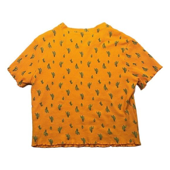 Bright Neon Cacti  Crop Top Large - Picture 1 of 4